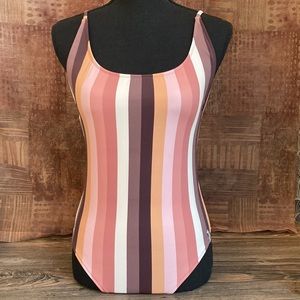 Rhythm Sahara Striped Desert One Piece Swimsuit - Size L - NEW